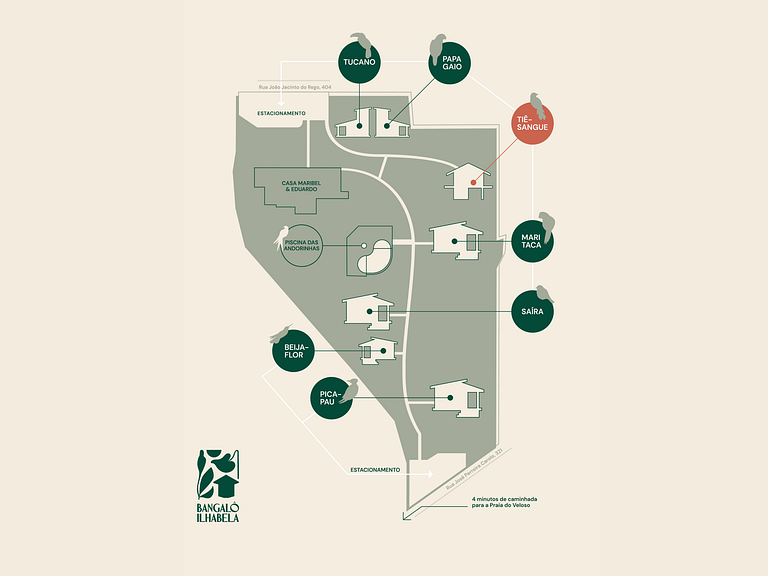Bangalô Tiê-Sangue - banheira privativa